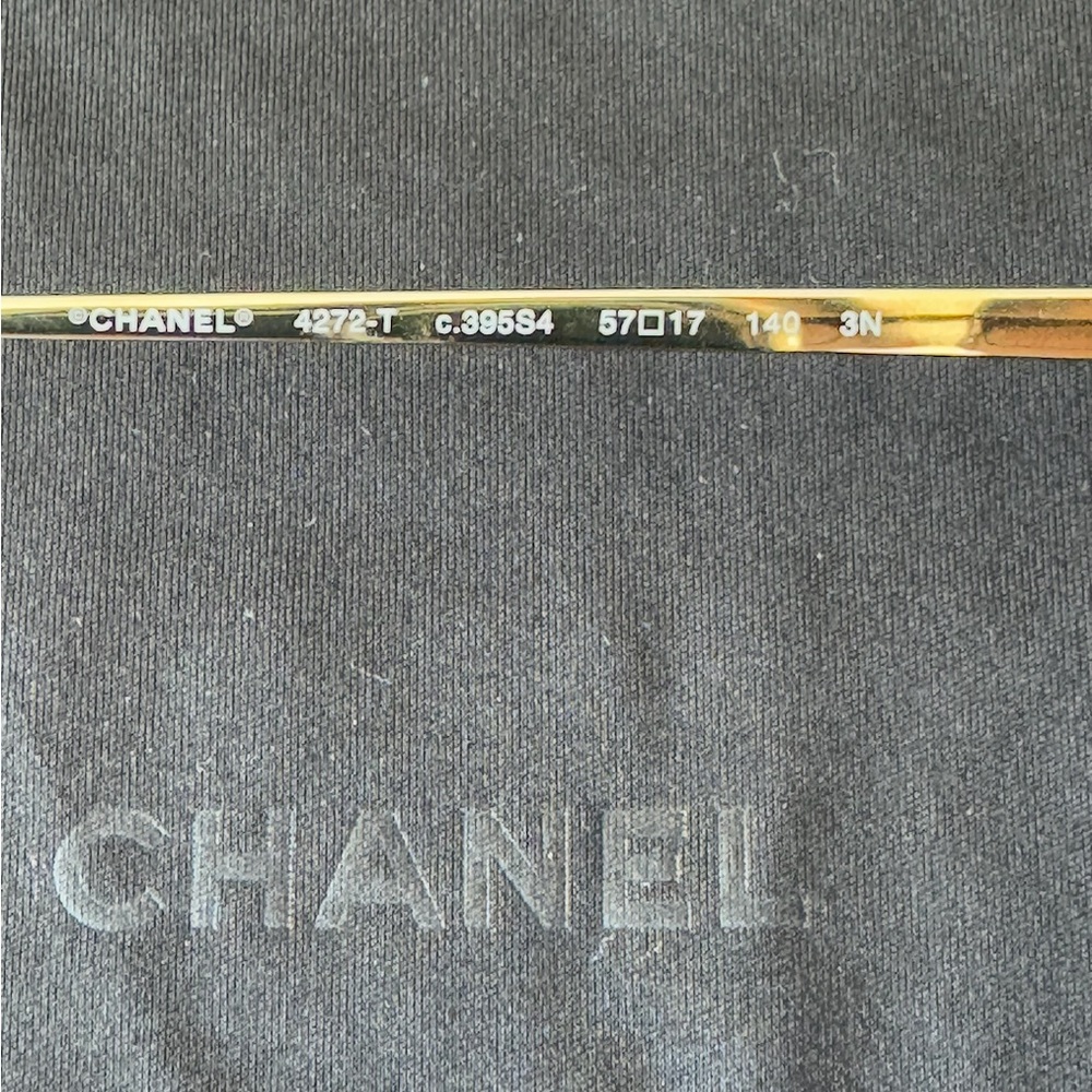 CHANEL Titanium CC Pilot Rimless Aviator Sunglasses - Picture 6 of 7